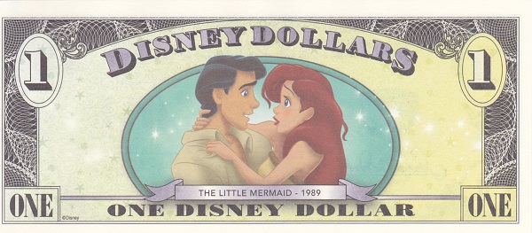 ディズニーダラーリトル 日本全国 送料無料 マーメイド1ドル紙幣2013年未使用 注文後の変更キャンセル返品