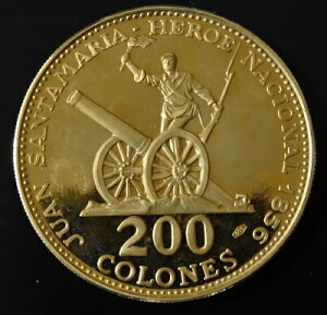 コスタリカ200コロン金貨1970年
