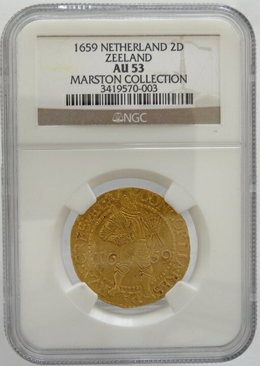 楽天市場】オランダ ZEELANDゼーラント州 2ダカット金貨 1659年 NGC 