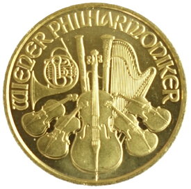 オーストリアウィーンフィルハーモニー10ユーロ金貨1/10オンス2003年