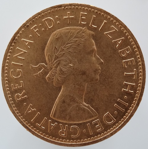イギリスエリザベス2世 新品?正規品 ペニー銅貨 1967年～1962年 大人気新作