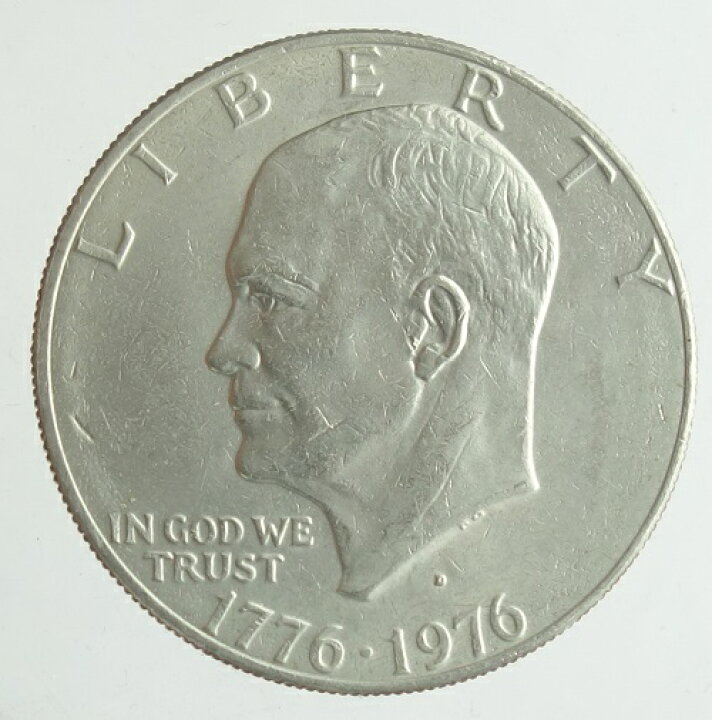 楽天市場】アメリカアイゼンハワー1ドル白銅貨1776-1976年-D : 紅林コイン 
