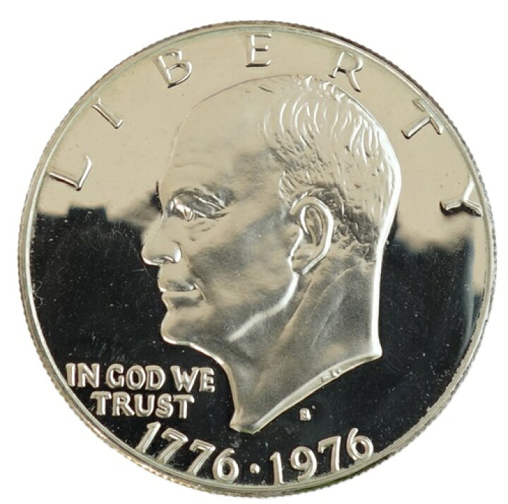 楽天市場】アメリカアイゼンハワー1ドルプルーフ銀貨1776-1976年-S 未 