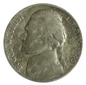 AJ@Jefferson Nickel@5Zg݁@1945N-S