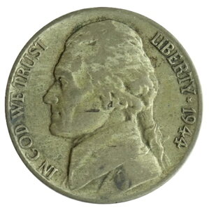 AJ@Jefferson Nickel@5Zg݁@1944N-S
