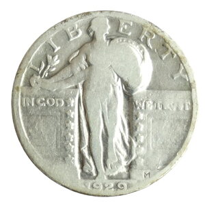 AJ@Seated Liberty Quarter@_@Type2 25Zg݁@1927N