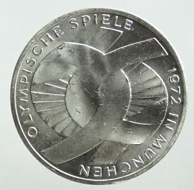 ドイツ　ミュンヘン五輪（2次）10マルク銀貨1972年