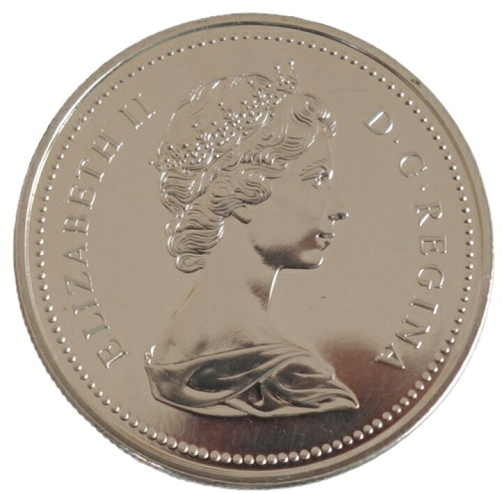 楽天市場】カナダ エリザベス2世 1ドル銀貨 1973年 : 紅林コイン
