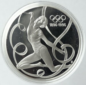 オーストリア　オリンピック開催100年記念　新体操　200シリングプルーフ銀貨　1995年　証明書付