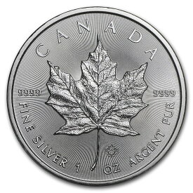 2021 カナダ メイプルリーフ　1オンス銀貨　メープルリーフ　シルバー　5ドル 純銀31.1g　2021年 未使用