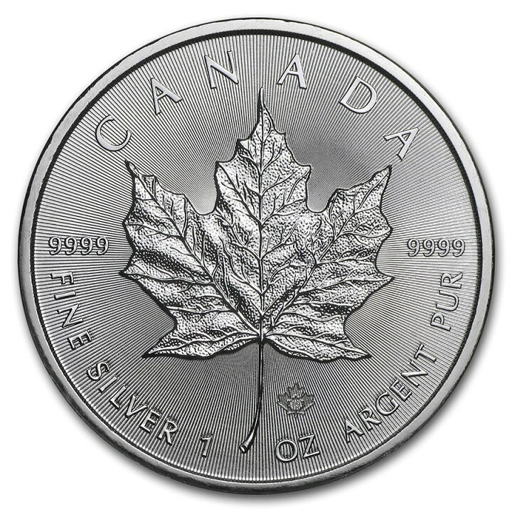 2021 カナダ メイプルリーフ 1オンス銀貨 メープルリーフ シルバー 5ドル 純銀31.1g 2021年 未使用 紅林コイン