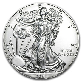 2021アメリカ　イーグル1ドル銀貨　イーグル　1オンス銀貨　シルバー純銀31.1g　シルバーコイン　2021年　未使用　