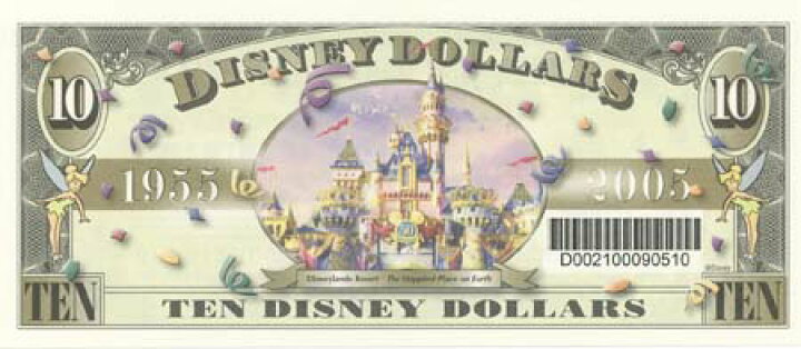 楽天市場】ディズニーダラースティッチ10ドル紙幣2005年未使用 : 紅林 