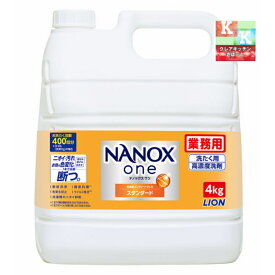 NANOXone　ナノックスワン スタンダード　4kg 　業務用　ライオン 【　洗濯洗剤 詰め替え用　衣料用洗濯洗剤　】