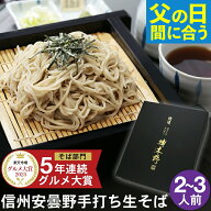 【父の日 まだ間に合う】父の日 ギフト 2026 父の日ギフト プレゼント ｜ 信州安曇野手打生そば（2~3人前…