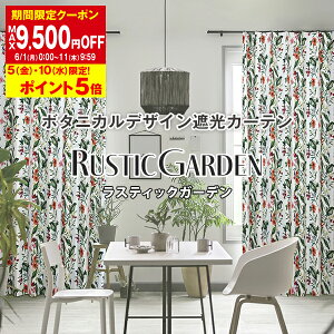 �y�ő�5,000�~OFF�z4/14 20:00�`4/17 9:59�ȃG�l�ߓd�J�[�e�� �A�N���Ȃ��V���v�������ǂ�������ʂ�{�^�j�J���f�U�C���Ռ��J�[�e���uRUSTIC GARDEN�v���X�e�B�b�N�K�[�f�� �� B�T�C�Y:��100cm×��155�`