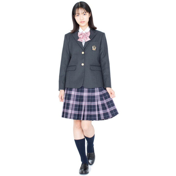 楽天市場】冬制服スカート 紺ピンクタータンチェック ウエスト60-90cm 