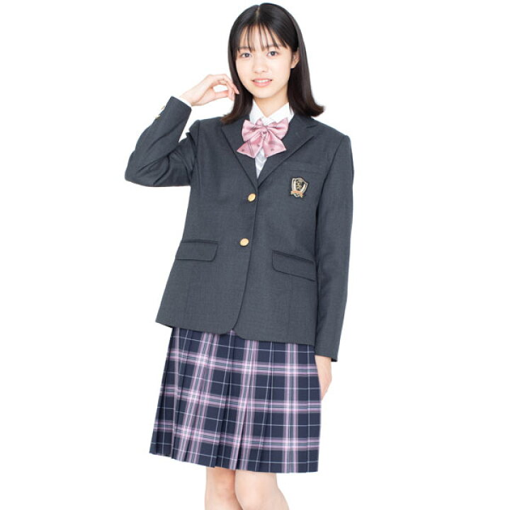 楽天市場】冬制服スカート 紺ピンクタータンチェック ウエスト60-90cm 