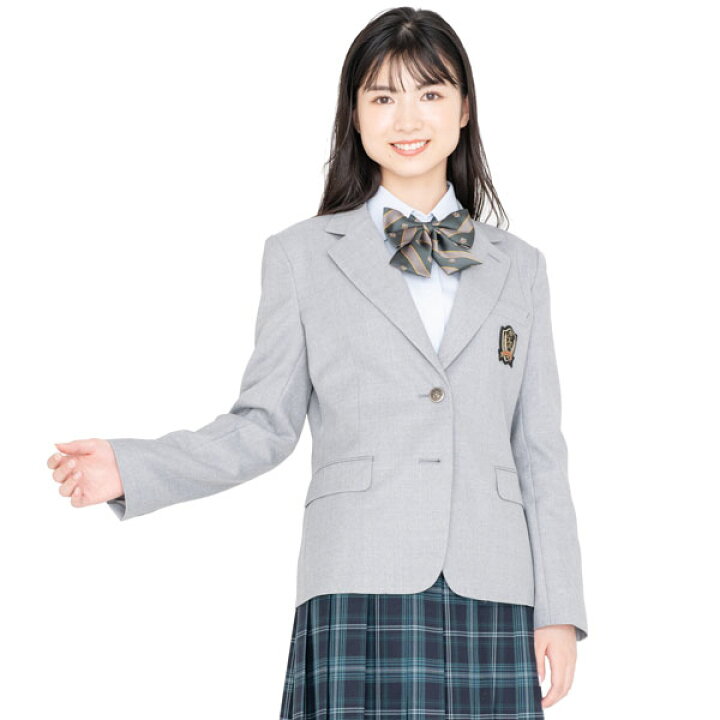 楽天市場】女子制服ブレザー・ライトグレーウォッシャブル軽量  