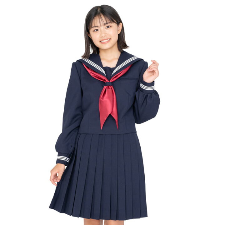 楽天市場】KURI-ORI☆クリオリ☆紺セーラートップス・冬用長袖155A 