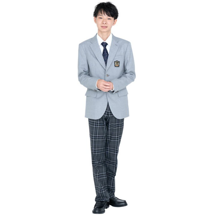 楽天市場】男子用制服ブレザー・ライトグレー サイズS・M・L・LL 