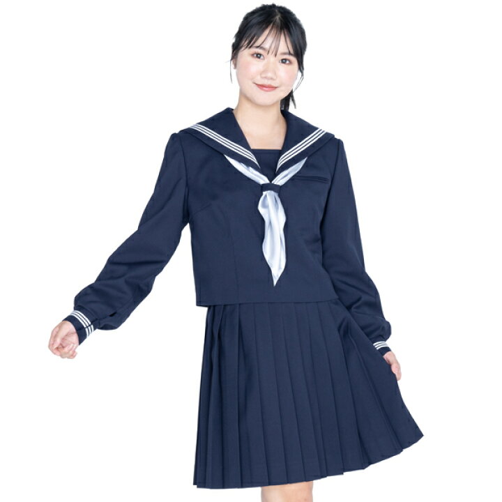 楽天市場】紺セーラー用冬スカート紺無地 冬制服スカート【日本製 