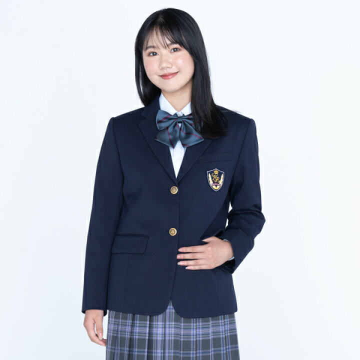 楽天市場】女子用制服ブレザー紺・ウォッシャブル 軽量ストレッチ 