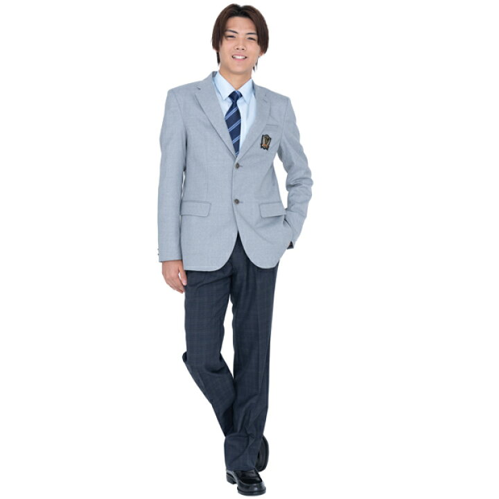 楽天市場】男子用制服ブレザー・ライトグレー サイズS・M・L・LL 