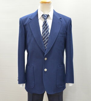 【セレモニーにおすすめ!!】914-1JKT男子用制服ブレザー青紺無地ジャケットNIKKEウール100%Sから幅広BELまで各種!【大きいサイズ・幅広Bサイズあり!】【日本製】【通学に】【送料無料】