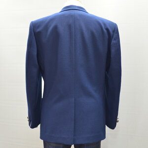 【セレモニーにおすすめ!!】914-1JKT男子用制服ブレザー青紺無地ジャケットNIKKEウール100%Sから幅広BELまで各種!【大きいサイズ・幅広Bサイズあり!】【日本製】【通学に】【送料無料】