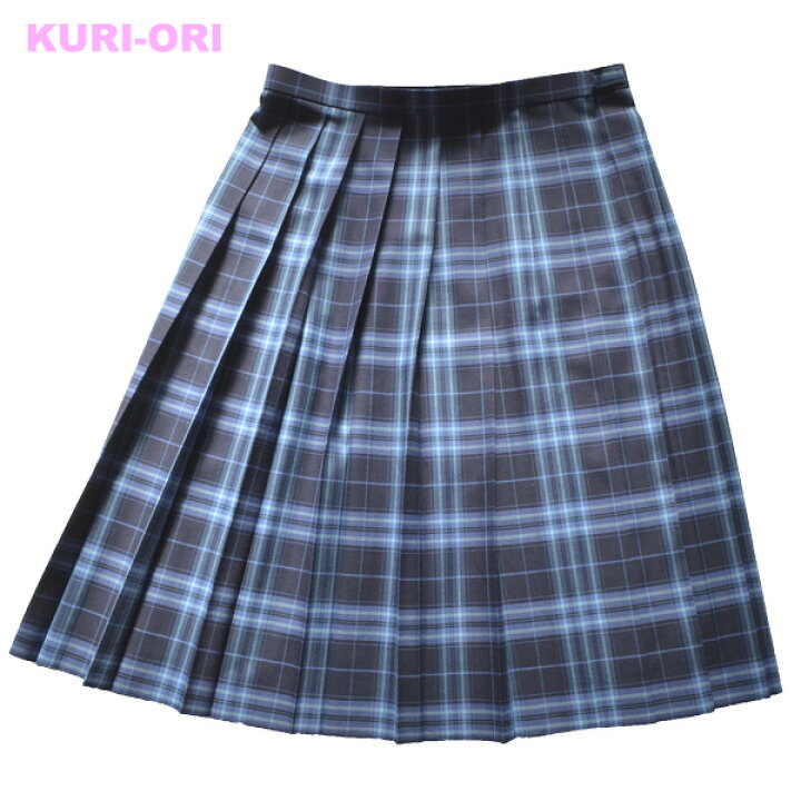 楽天市場】WKR316冬服A/Wプリーツスカート【濃紺×ブルー】ウエスト80 