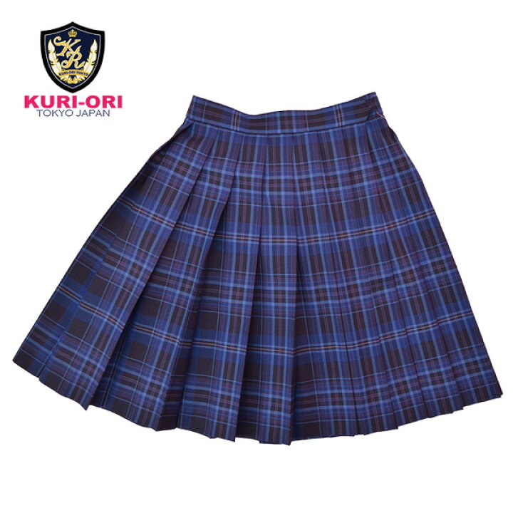 楽天市場】冬制服スカート【紺×ブルーチェック】ウエスト60～85 丈42 