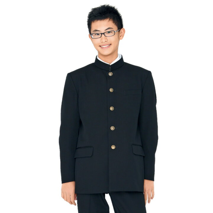 楽天市場】【SALE!】高機能！ウォッシャブル学生服上着黒 学ラン 詰襟 