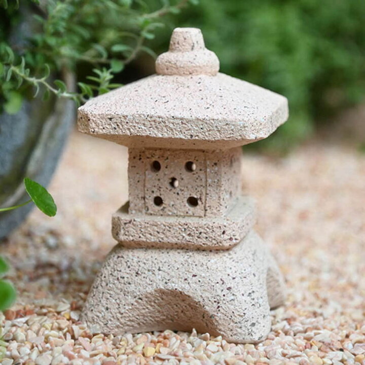 楽天市場】日本の屋外庭園 ソーラーランタン 樹脂像 タイプ 和風 四角 