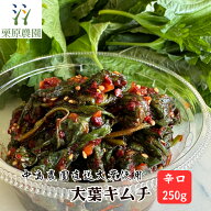 【数量限定 発送日限定】 大葉キムチ 辛口 250g 大葉農家 中島農園直送大葉使用