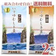 いでゆむし羊羹2本【メール便】竹皮に包んで蒸した甘さ控えめの栗蒸し羊羹詰め合わせ【伊豆柏屋 伊豆 お…