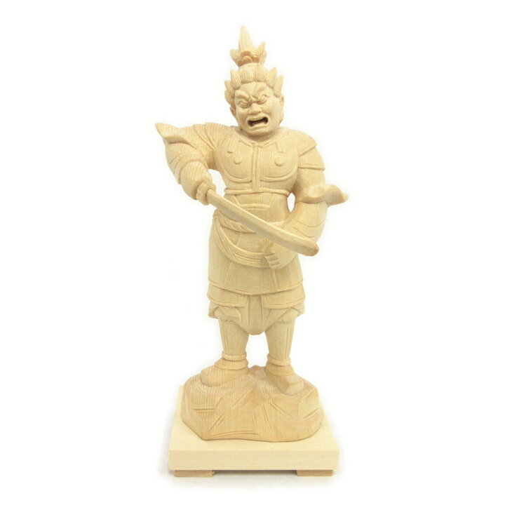 楽天市場】仏像 宮毘羅大将 24cm 桧木製 四角台付 十二神将 : 栗田 