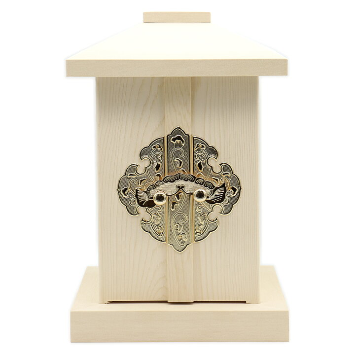 楽天市場】木製仏具 白木厨子 金具付（2枚物） 内寸W12*D12*H18cm 桧木 