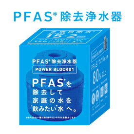 パワーブロック01（PFAS対応蛇口直結型浄水器）pfas 浄水器 蛇口 キッチン 蛇口シャワー フッ素 除去 浄水 器 塩素除去 水道水 ろ過 キッチンシャワー 節水 ペット 蛇口直結型浄水器 浄水装置 キッチンシャワーヘッド 蛇口シャワー取り換え キッチン蛇口シャワー