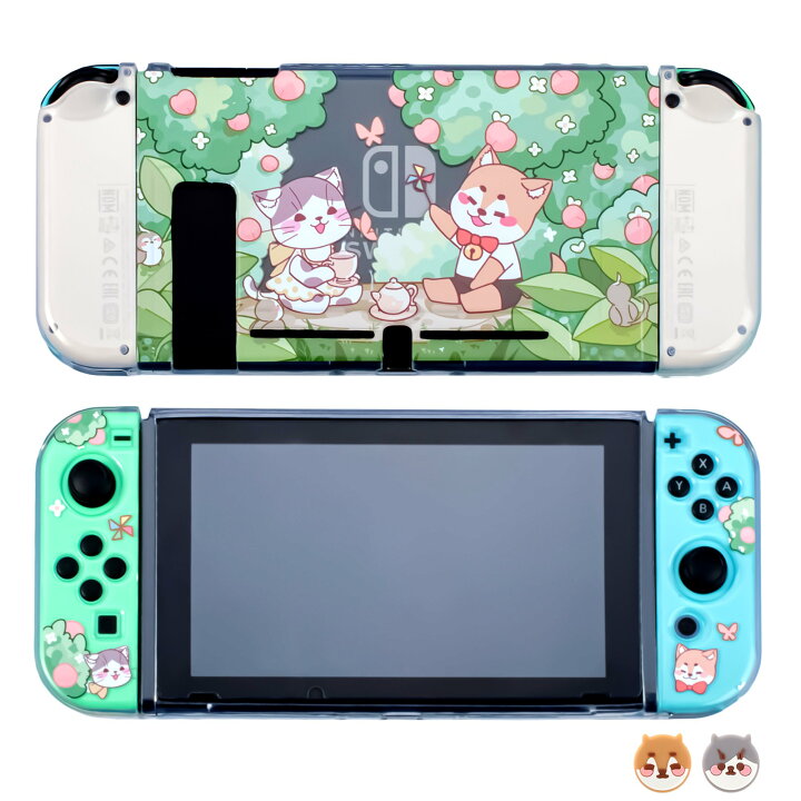 楽天市場】【園野猫犬】 Nintendo switch 旧版 保護カバー 有機EL 