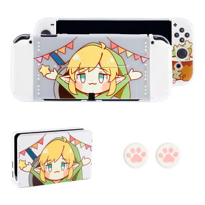 Nintendo Switch �L�@EL���f�� �P�[�X �ی�J�o�[ �h�b�N�J�o�[�t�� �P�i�J�o�[ Switch OLED �J�o�[ Joy-Con�J�o�[ �X�C�b�` �L�@EL �P�[�X ���킢�� �N���A�P�[�X PC TPU ������ �w�ʃX�^���h�Ή� �h�b�N