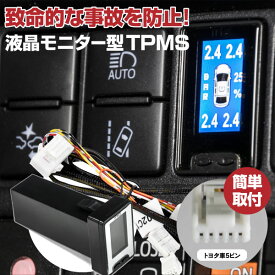 AZ製 トヨタ プリウス ZVW50 51 52 55 前期 2015.12~2018.11 5ピンタイプ 対応 液晶モニター型 タイヤ空気圧監視情報システム TPMS アズーリ