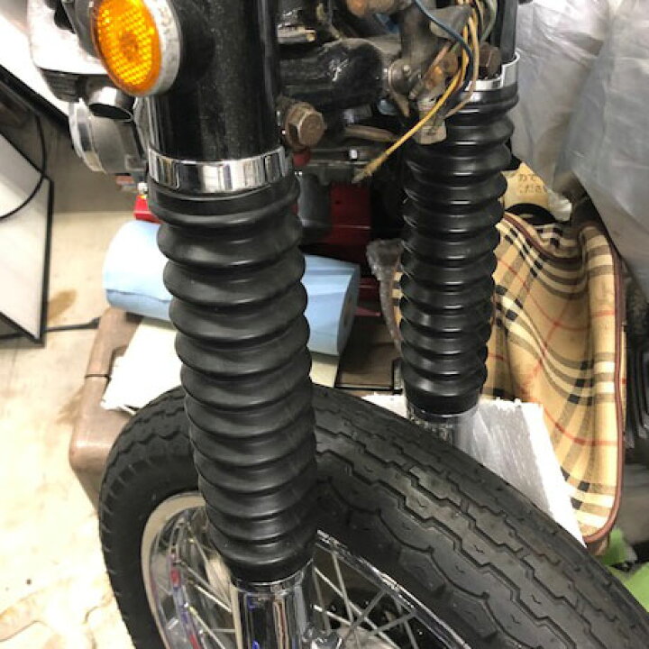 楽天市場】*632074* CB750K フロントフォークブーツ 左右セット : 黒船 