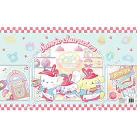 デスクマット サンリオキャラクターズ柄 【巻かずに発送。すぐに使える】 DM-26MX 2025年サンリオキャラクター大賞TOP3 アメリカンダイナー ポチャッコ マイメロ ポムポムプリン サンリオの三大犬キャラクター キャラクター