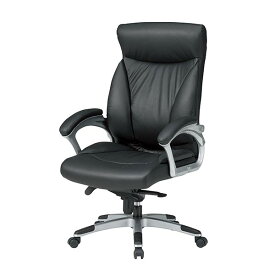 くろがね FAチェア JC-FA210L 本革 ブラックカラーのみ オフィスチェア パソコンチェア 事務椅子 役員椅子 社長椅子