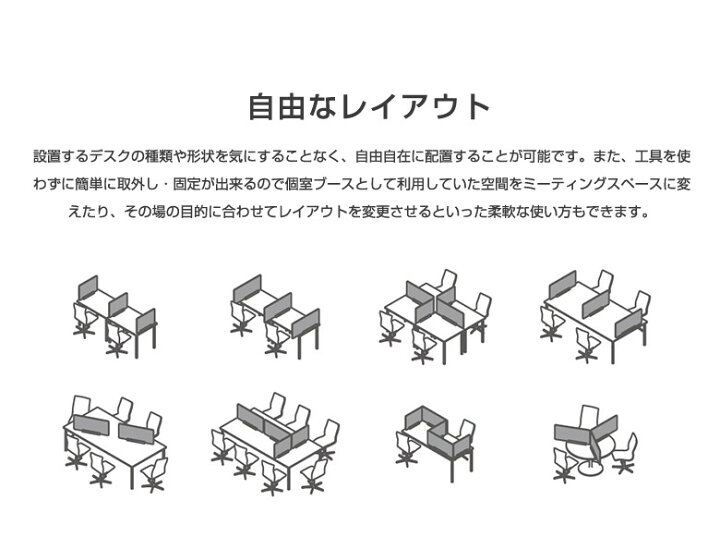 楽天市場】デスクパーテーション patis ワイドタイプ 4色 デスクトップ 