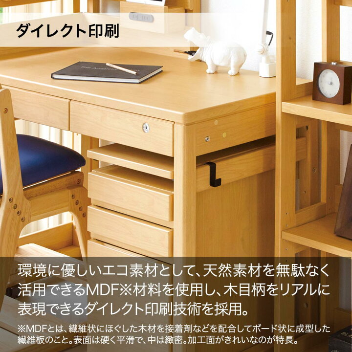楽天市場】パネル付学習机 [ デスク+ワゴン ] デスクマットプレゼント 