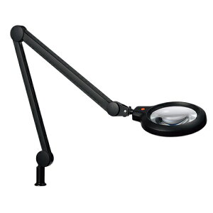 山田照明 Zライト Z-37RL 2色 倍率1.75倍 5000K Ra90 無段階調光 (100%〜 30%) レンズキャップ付 作業灯 タスクライト 読書灯 無影設計 歪みが少ない倍率1.75倍のレンズ越しの対象物がはっきり見え