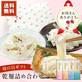 送料無料 麺ギフト【母の日ギフト】乾麺詰め合わせ 点心うどん 点心ひもかわ 点心ひやむぎ 点心そうめん 4種24食入り