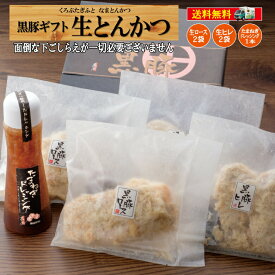 【スーパーSALE限定価格＆ポイント5倍★】父の日 とんかつ ギフト 内祝い 送料無料 プレゼント 黒豚 冷凍 ギフトセット トンカツ 生ロース 生ヒレ ドレッシング とんかつ/黒豚生とんかつギフトB/黒かつ亭 お取り寄せ【月間優良ショップ受賞】【楽天1位】